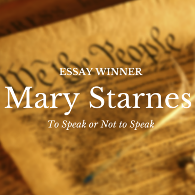 You are currently viewing Essay Winner: Mary Starnes